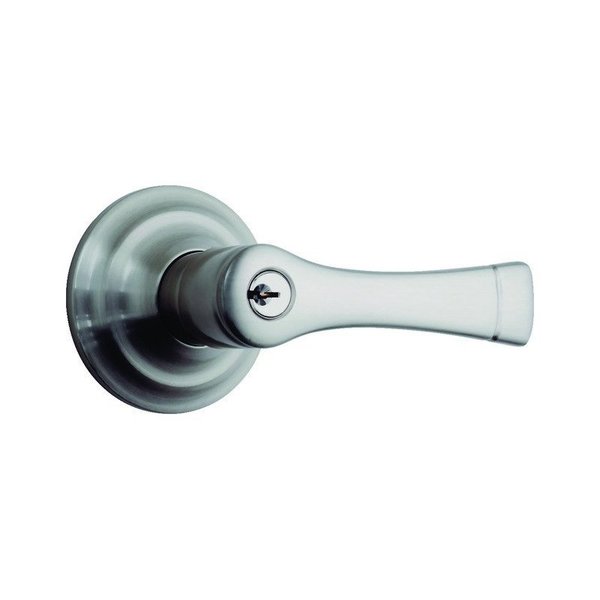 Brinks Commercial Brinks Push Pull Rotate Harper Satin Nickel Entry Lever KW1 1.75 in. 23012-119